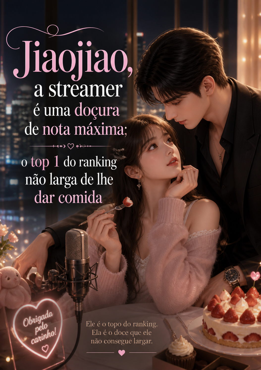 Jiaojiao, a streamer é uma doçura de nota máxima; o top 1 do ranking não larga de lhe dar comida